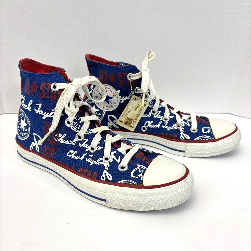 Rare Converse All-Star Chuck Taylor ALL OVER PRINT Graffiti Sneakers Womens 8 39